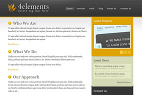 4elements website template