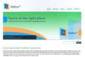 BigBoys website template