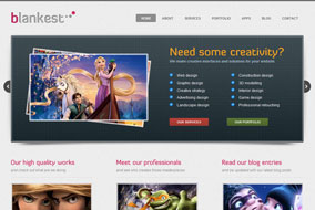 Blankest website template