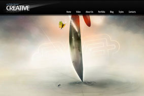 Creative portfolio fullscreen web template