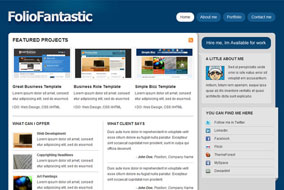 FolioFantastic website template