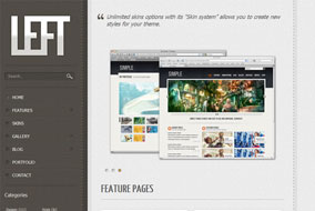 Left website template