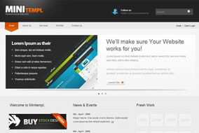 Minitempl website template