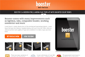 Booster website template