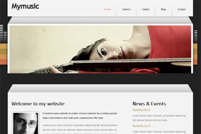 Mymusic website template