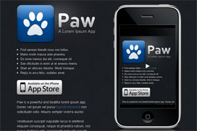 Paw mobile app template