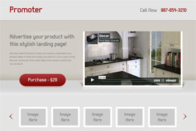 Promoter landing page template