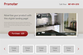 Promoter landing page template