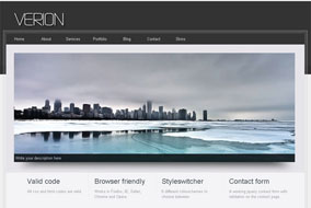 Verion website template